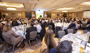 Image of the room at the 2022 NIFDA Annual Dinner, held in the Hilton Hotel